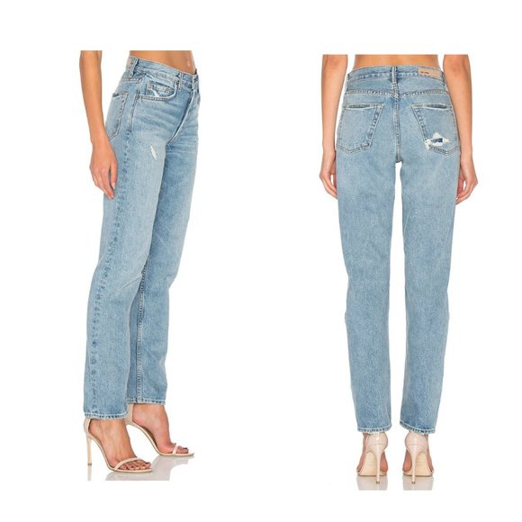 GRLFRND | NWOT Helena High-Rise Straight Leg Jeans in Last Dance Size 31 - Picture 2 of 9